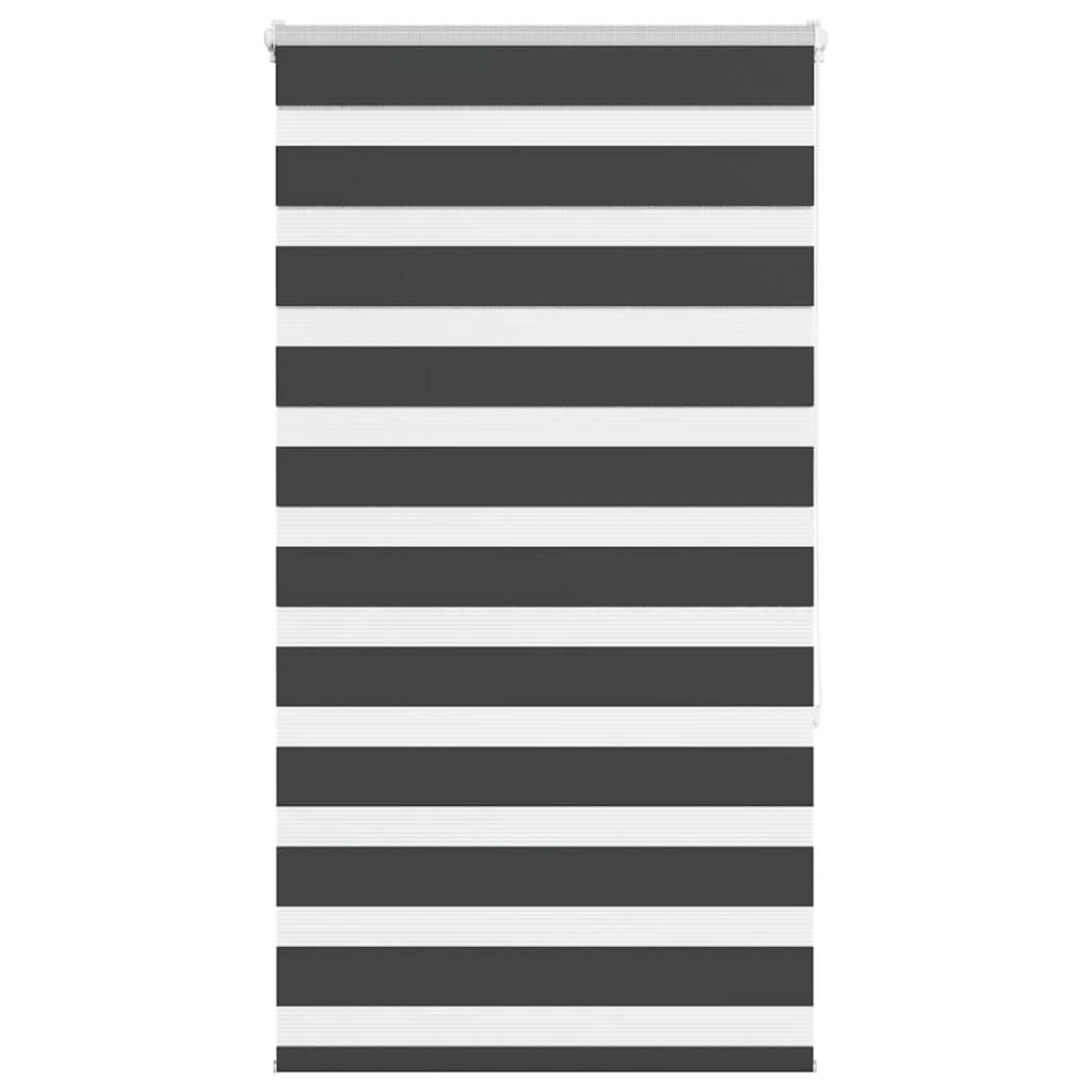 Doppelrollo Schwarz 75x150 cm Stoffbreite 70,9 cm Polyester