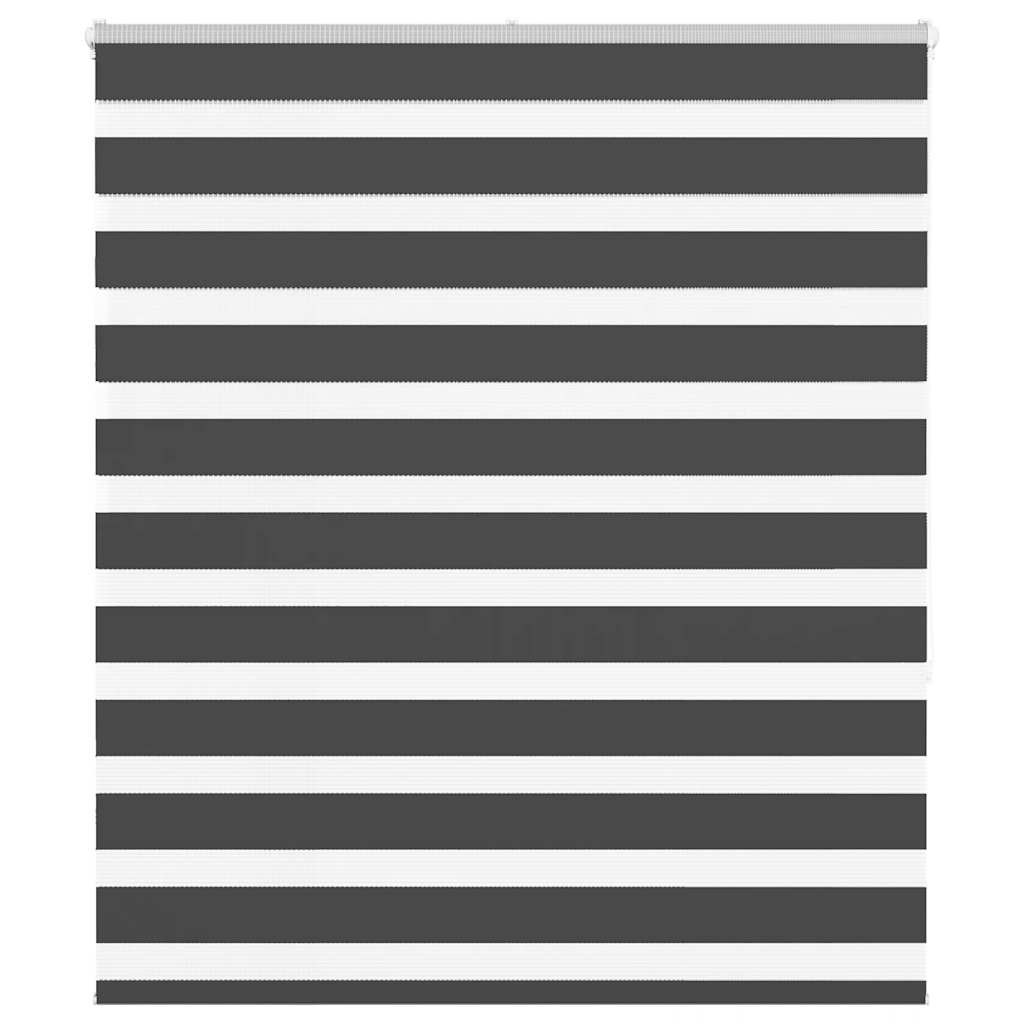 Doppelrollo Schwarz 120x150 cm Stoffbreite 115,9 cm Polyester