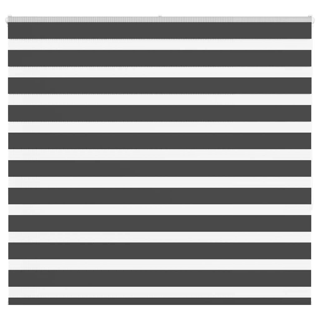 Doppelrollo Schwarz 155x150 cm Stoffbreite 150,9 cm Polyester