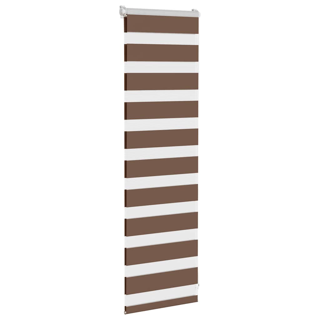 Doppelrollo Braun 40x100 cm Stoffbreite 35,9 cm Polyester