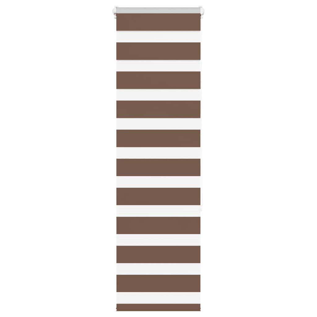 Doppelrollo Braun 50x150 cm Stoffbreite 45,9 cm Polyester