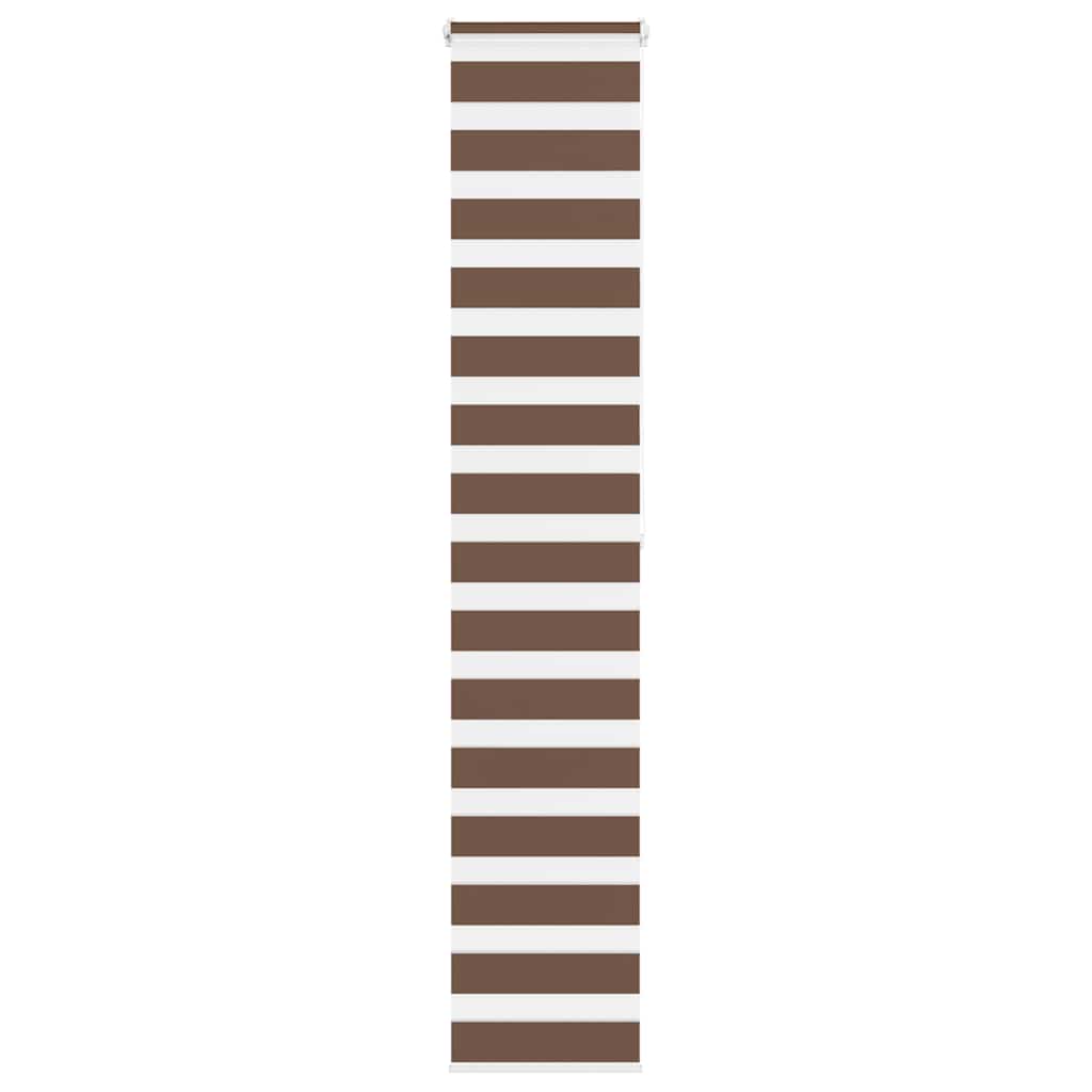 Doppelrollo Braun 50x200 cm Stoffbreite 45,9 cm Polyester
