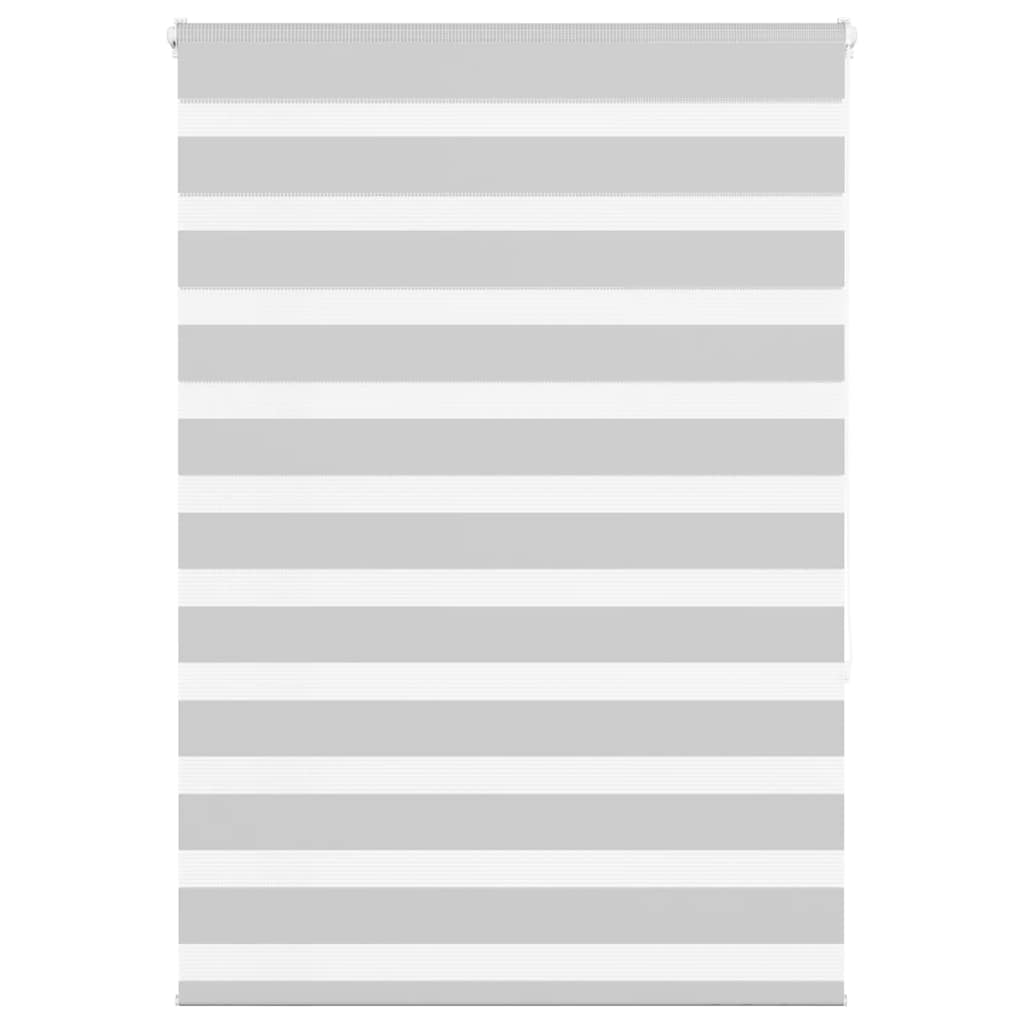 Doppelrollo Hellgrau 95x150 cm Stoffbreite 90,9 cm Polyester