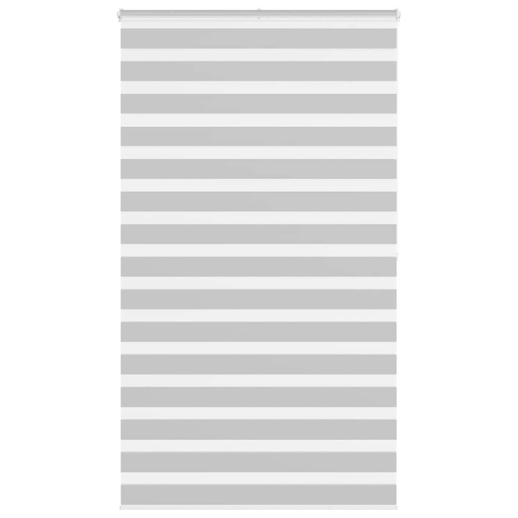 Doppelrollo Hellgrau 130x200 cm Stoffbreite 125,9 cm Polyester
