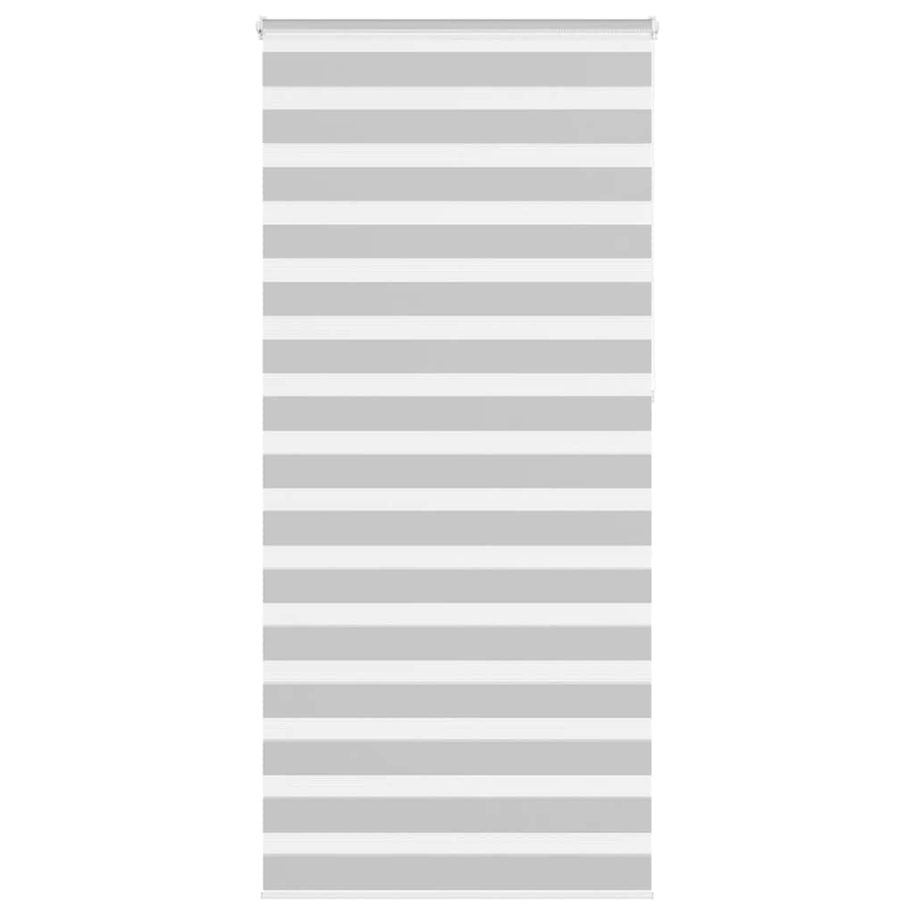 Doppelrollo Hellgrau 95x230 cm Stoffbreite 90,9 cm Polyester
