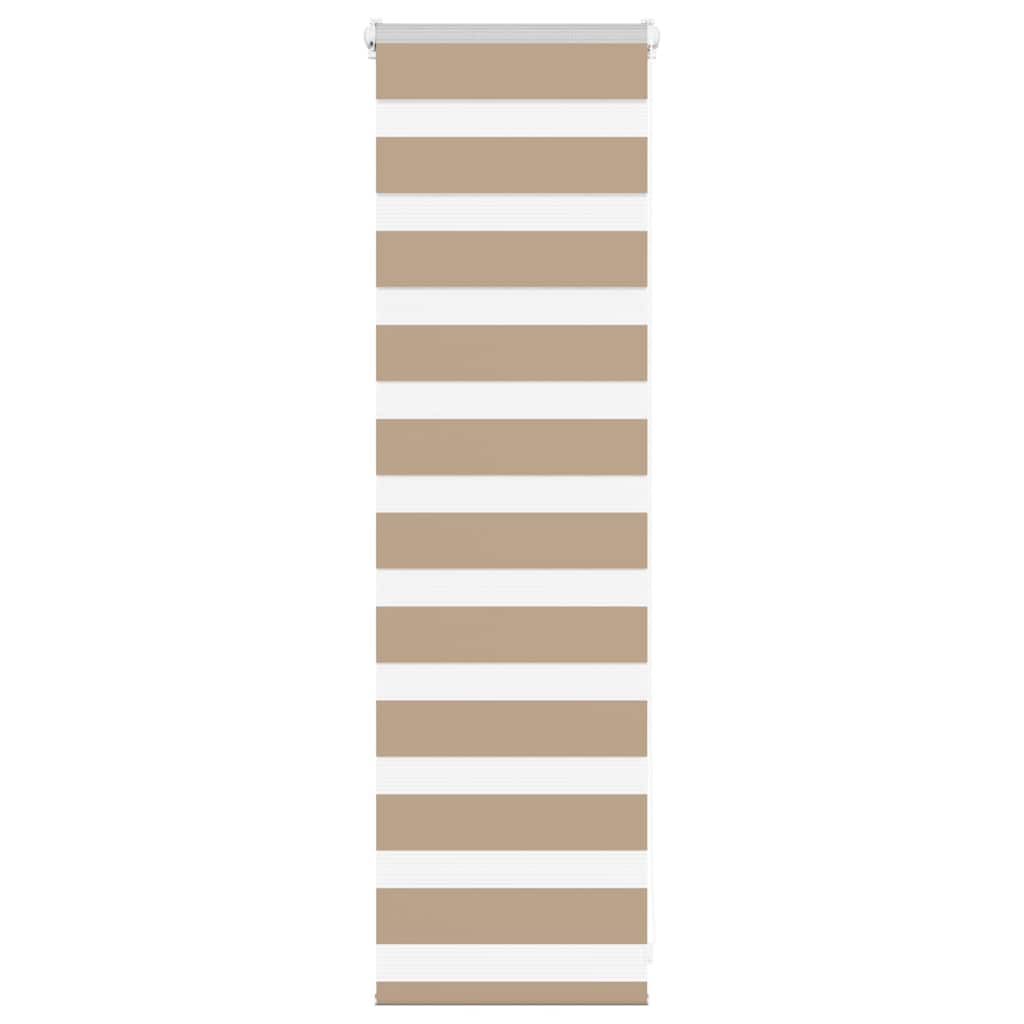 Doppelrollo Sandbraun 45x100 cm Stoffbreite 40,9 cm Polyester