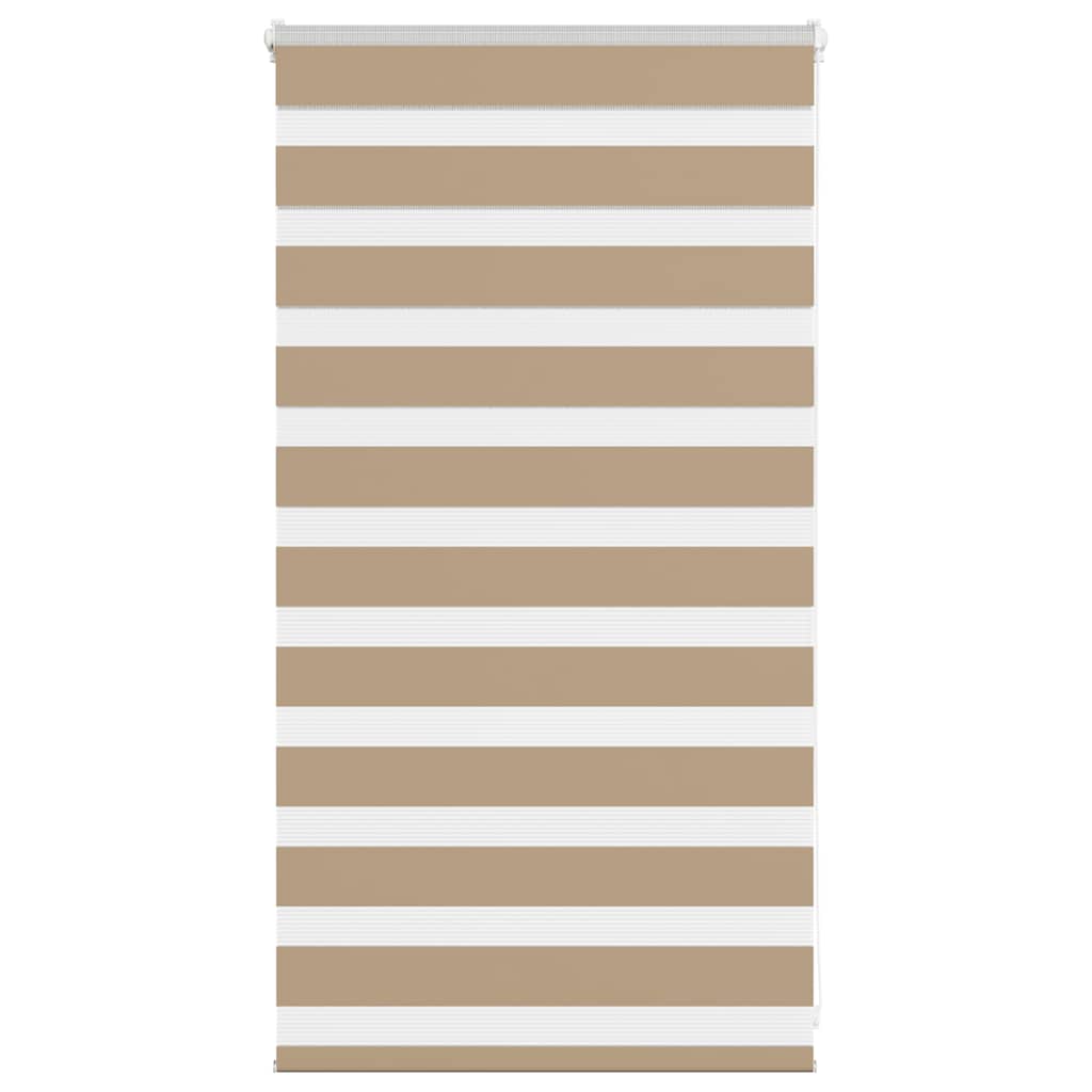 Doppelrollo Sandbraun 70x100 cm Stoffbreite 65,9 cm Polyester