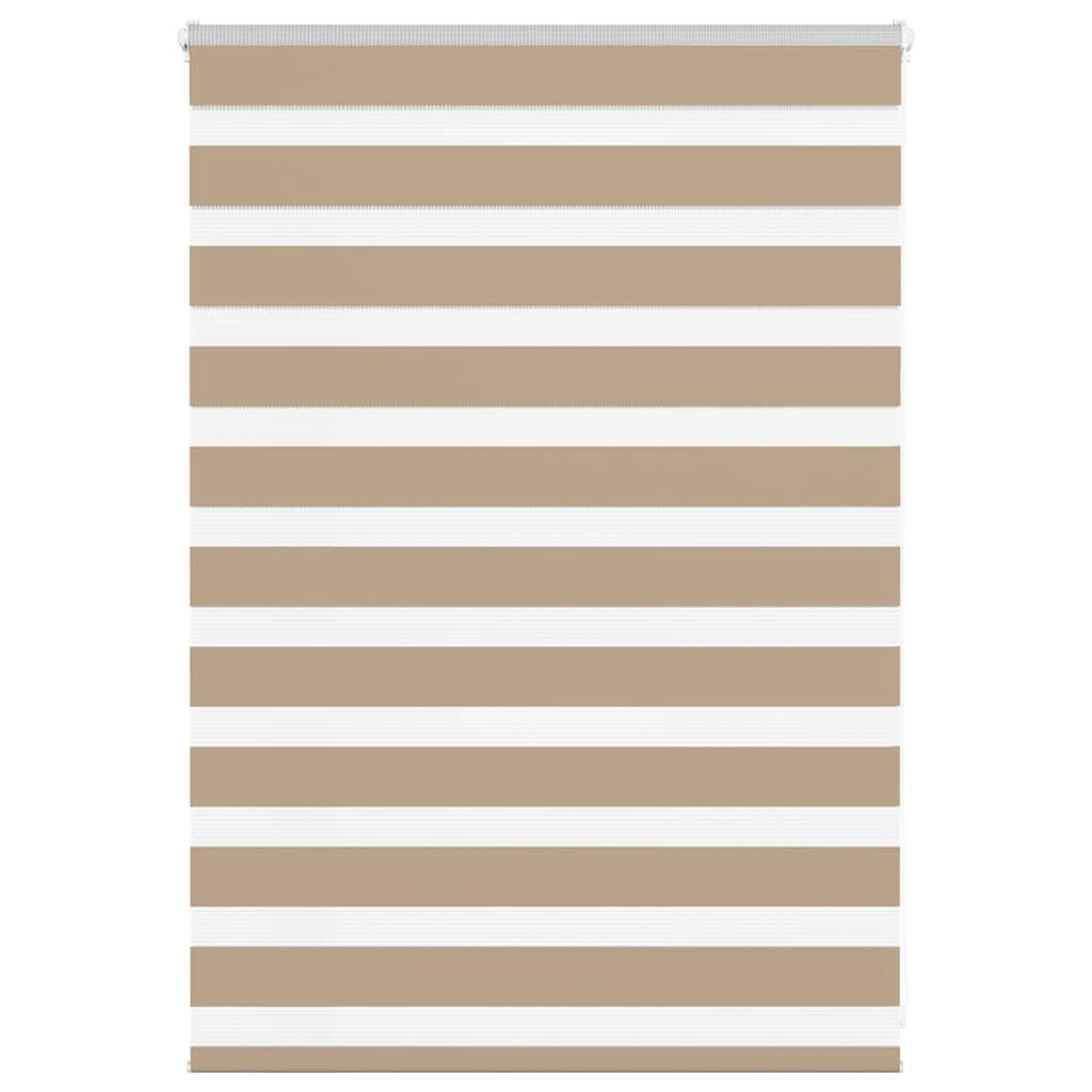 Doppelrollo Sandbraun 100x100 cm Stoffbreite 95,9 cm Polyester