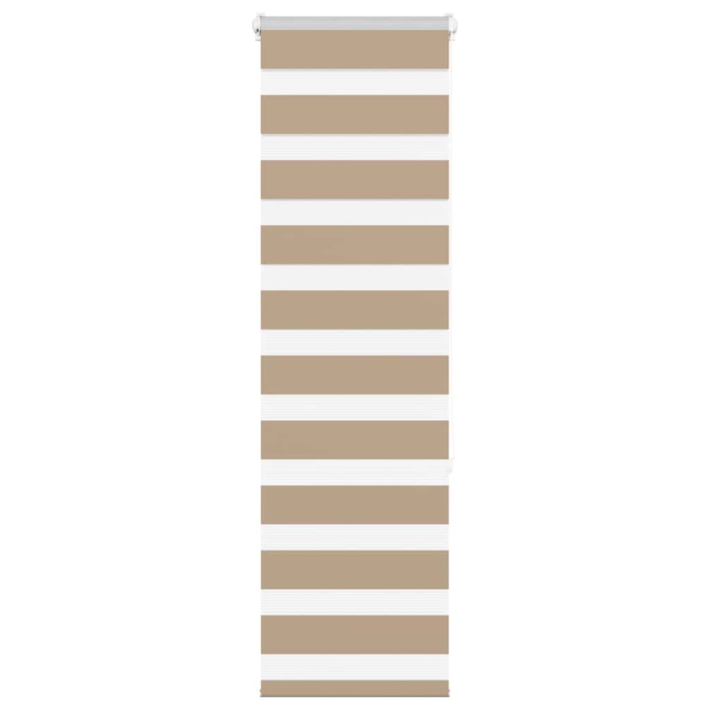 Doppelrollo Sandbraun 50x150 cm Stoffbreite 45,9 cm Polyester