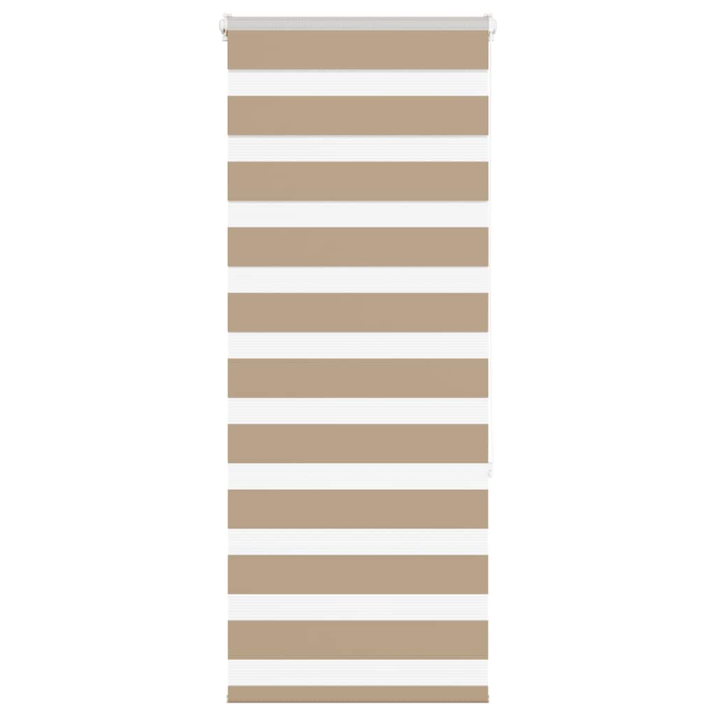Doppelrollo Sandbraun 55x150 cm Stoffbreite 50,9 cm Polyester