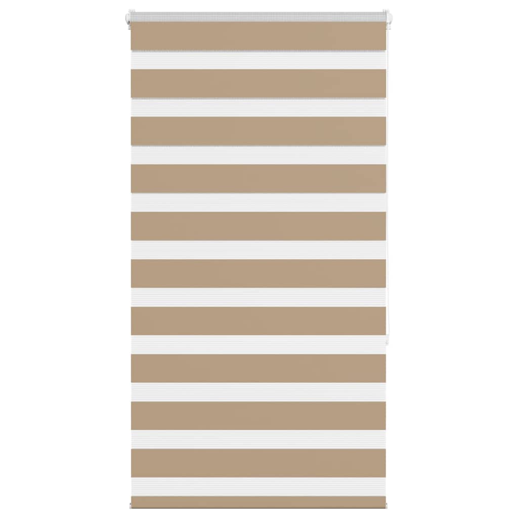 Doppelrollo Sandbraun 85x150 cm Stoffbreite 80,9 cm Polyester