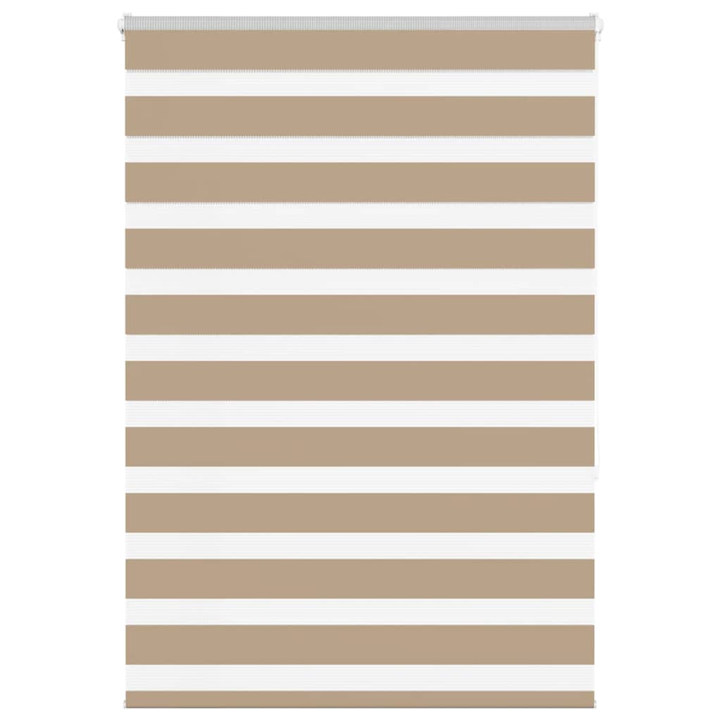 Doppelrollo Sandbraun 100x150 cm Stoffbreite 95,9 cm Polyester