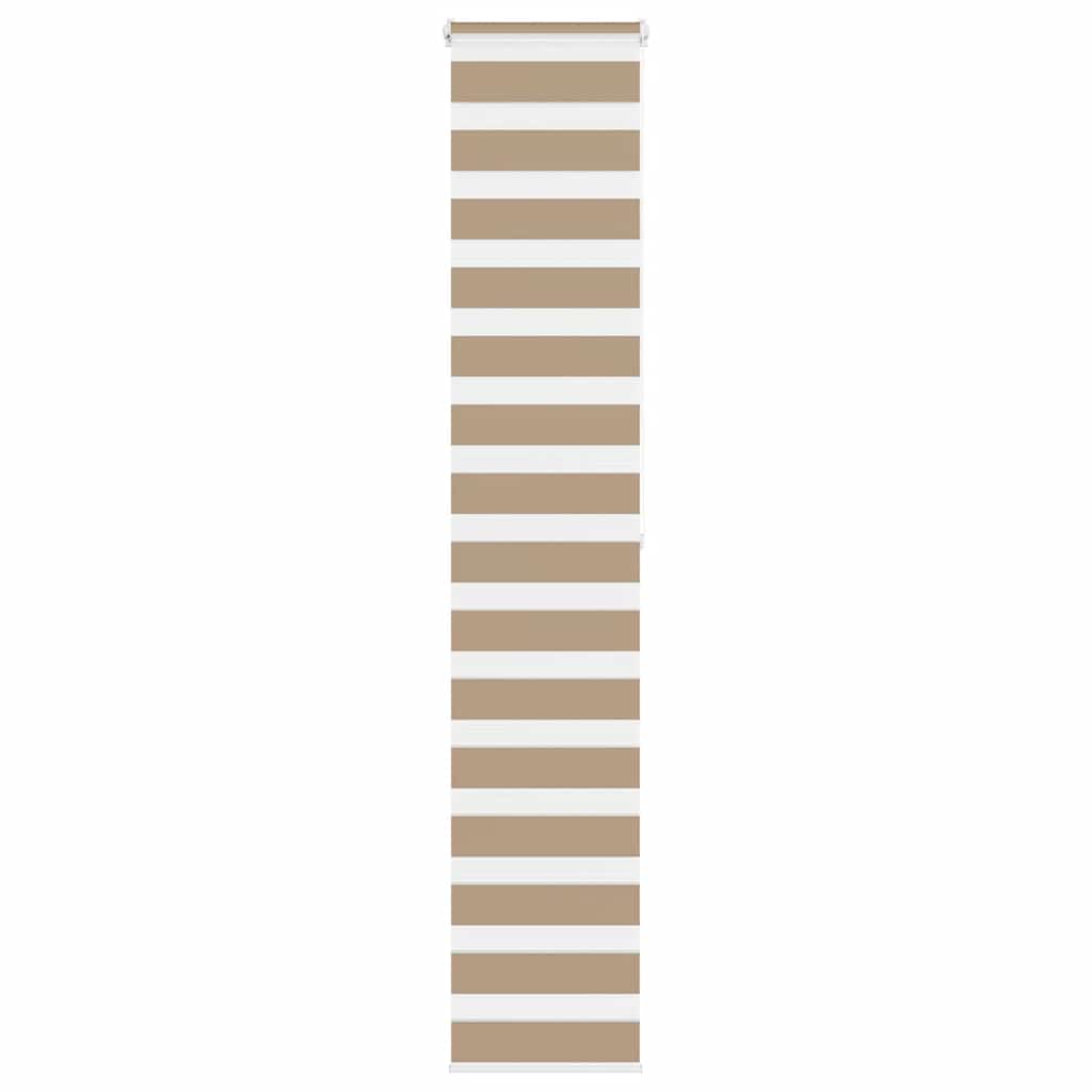 Doppelrollo Sandbraun 45x200 cm Stoffbreite 40,9 cm Polyester