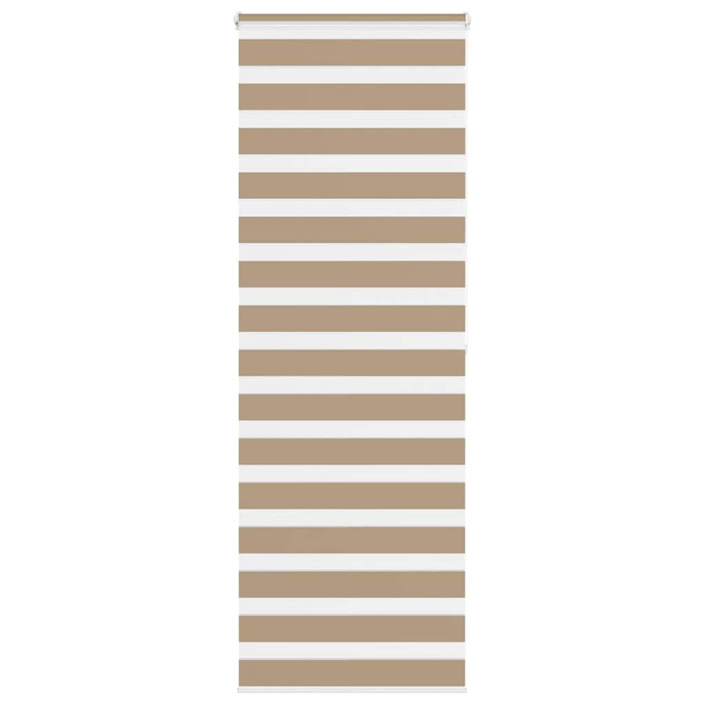 Doppelrollo Sandbraun 85x200 cm Stoffbreite 80,9 cm Polyester