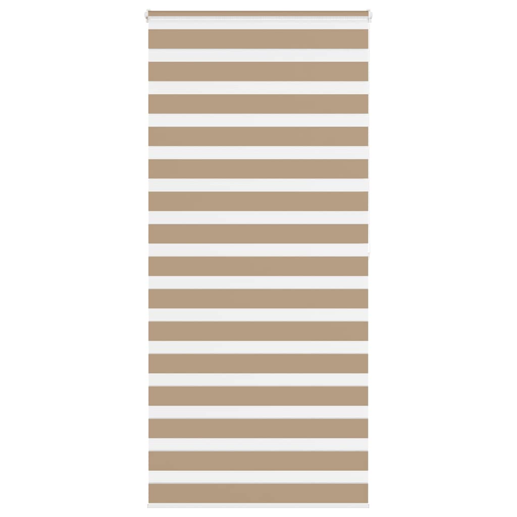 Doppelrollo Sandbraun 95x200 cm Stoffbreite 90,9 cm Polyester