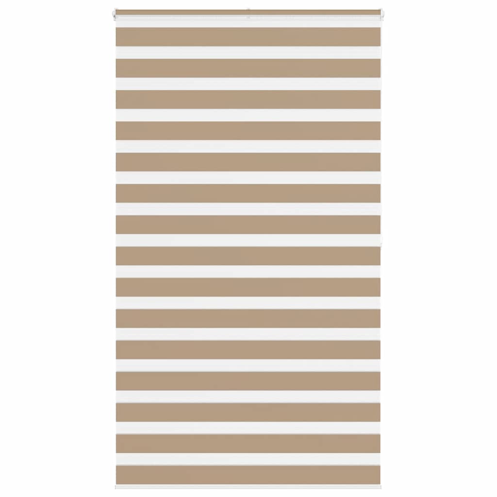 Doppelrollo Sandbraun 125x200 cm Stoffbreite 120,9 cm Polyester