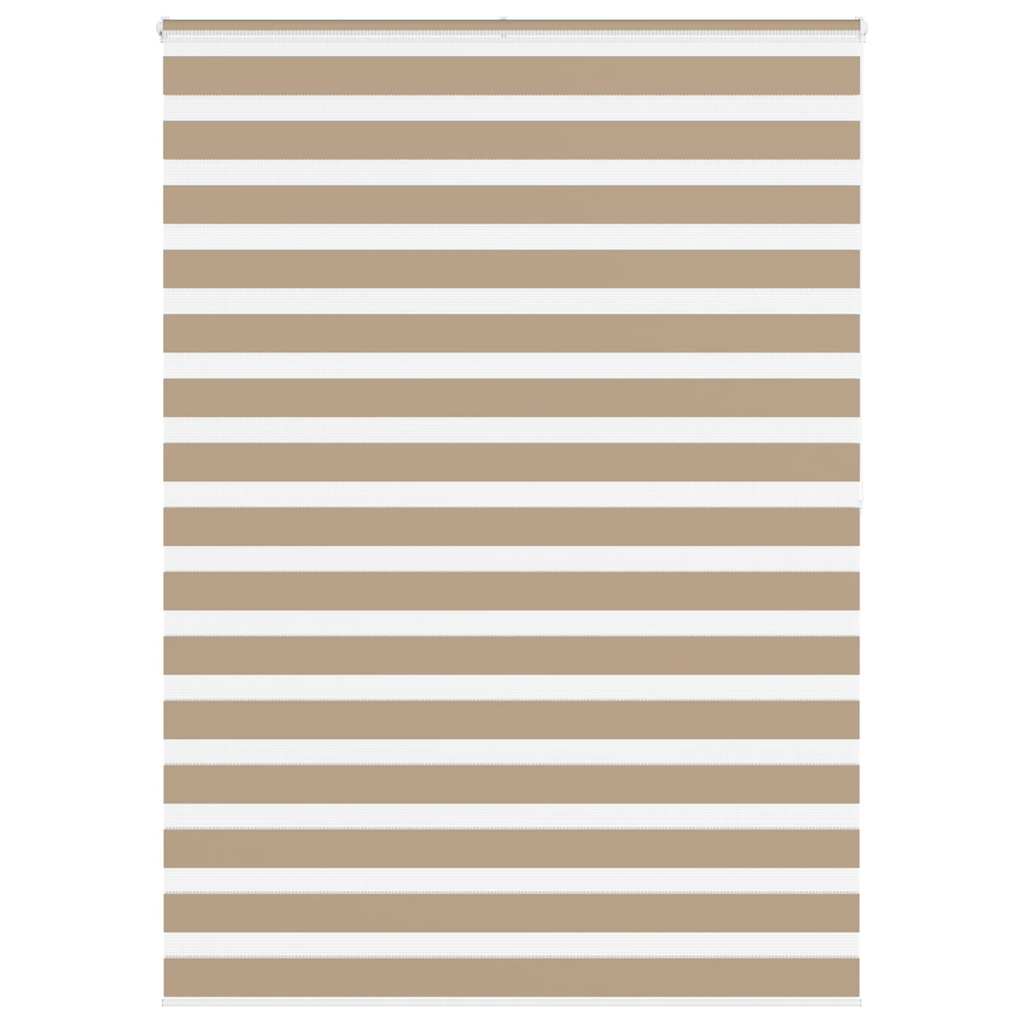 Doppelrollo Sandbraun 160x200 cm Stoffbreite 155,9 cm Polyester