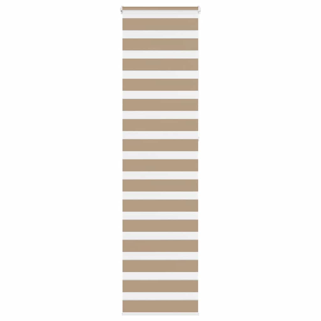 Doppelrollo Sandbraun 55x230 cm Stoffbreite 50,9 cm Polyester