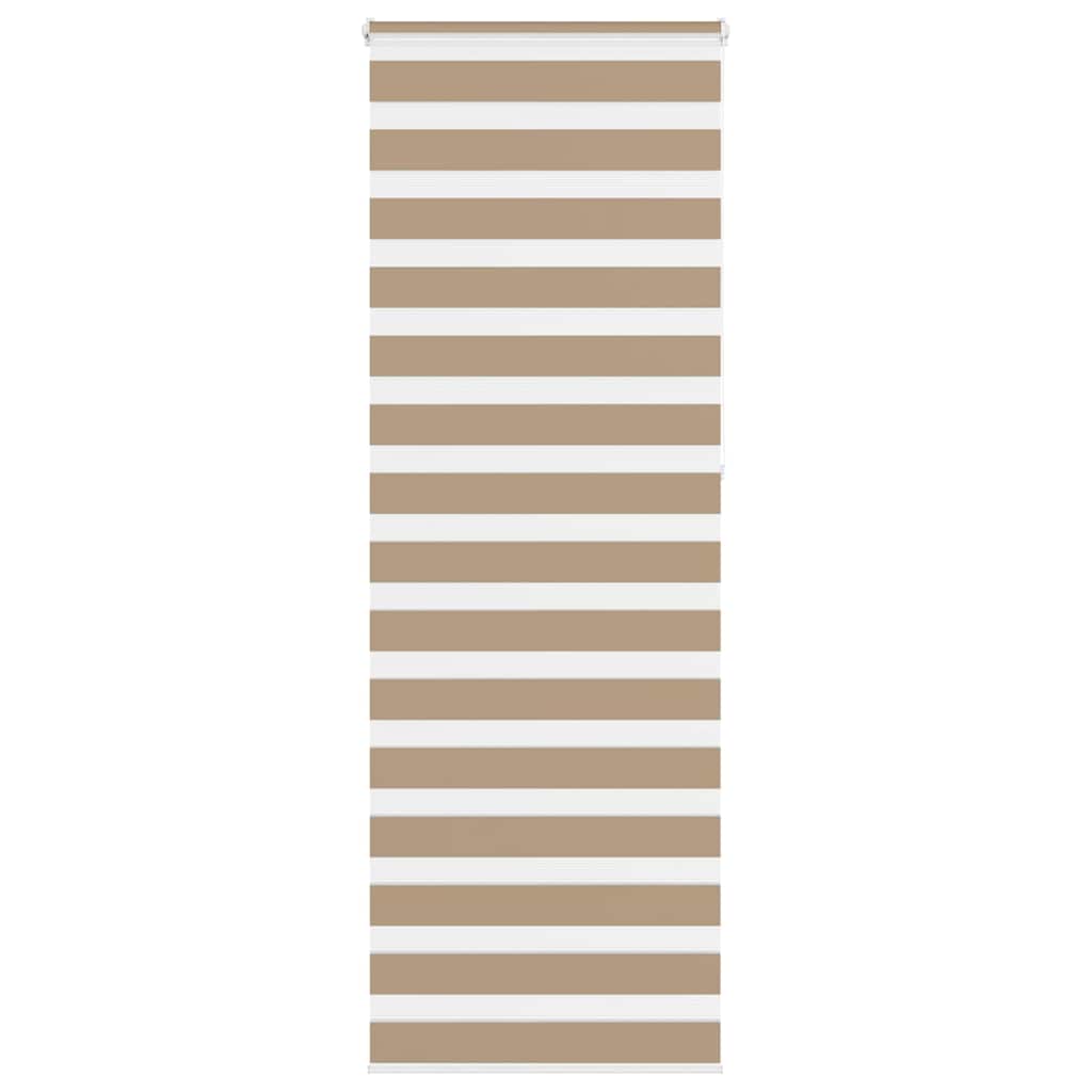 Doppelrollo Sandbraun 90x230 cm Stoffbreite 85,9 cm Polyester