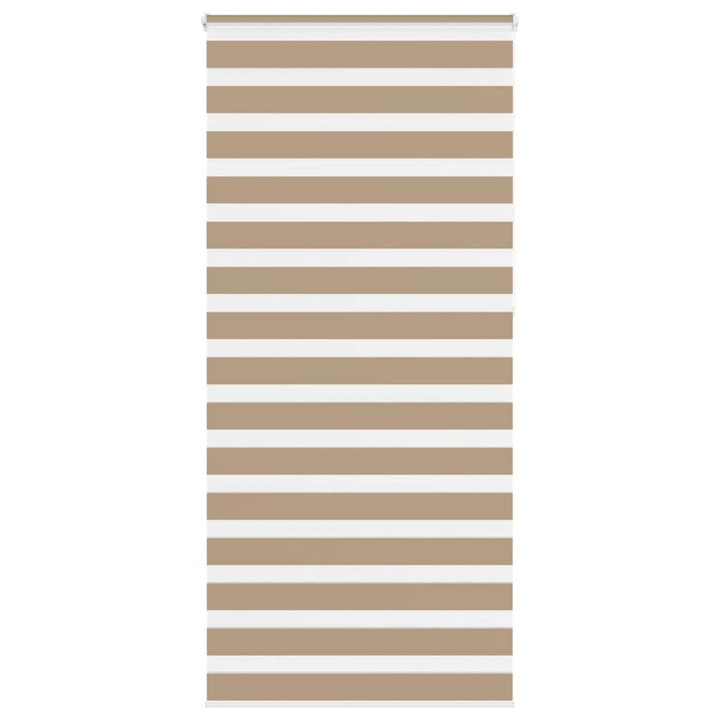 Doppelrollo Sandbraun 95x230 cm Stoffbreite 90,9 cm Polyester