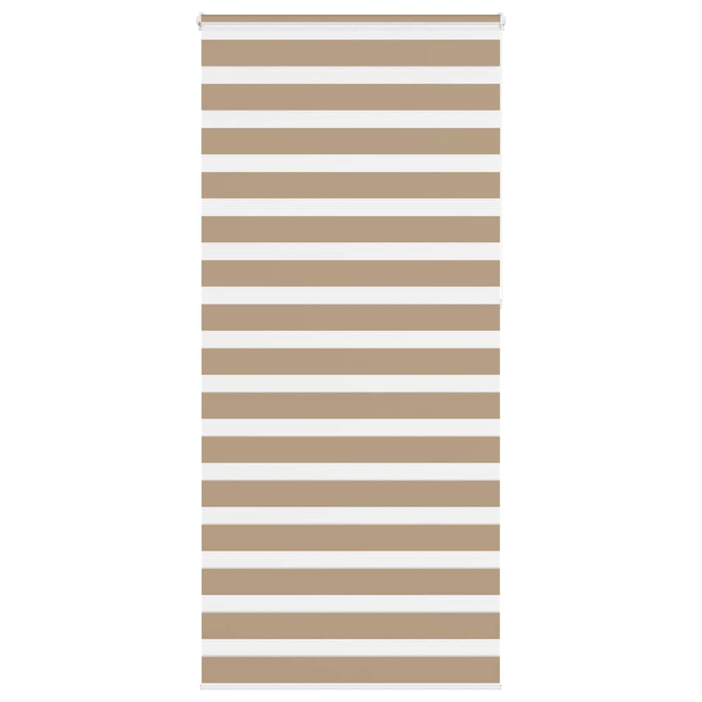 Doppelrollo Sandbraun 115x230 cm Stoffbreite 110,9 cm Polyester