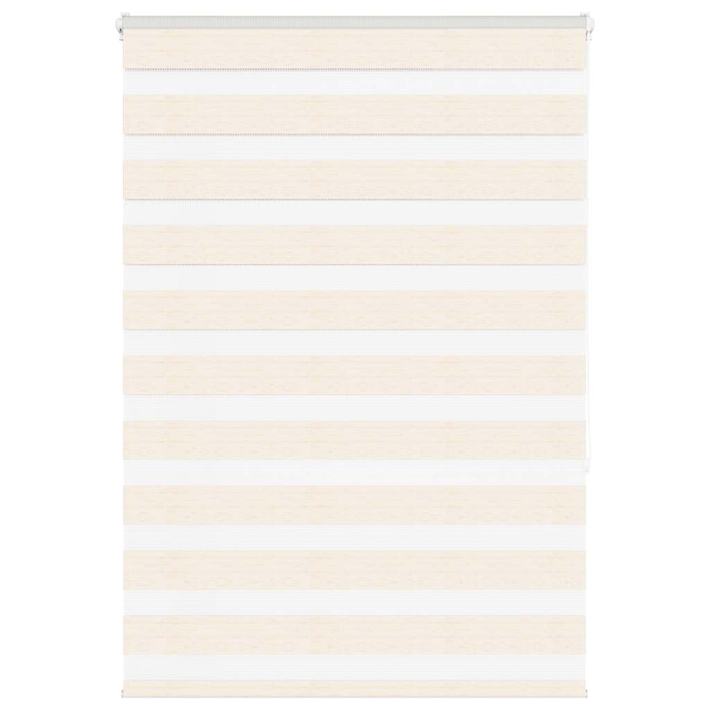 Doppelrollo Marmorbeige 95x150 cm Stoffbreite 90,9 cm Polyester