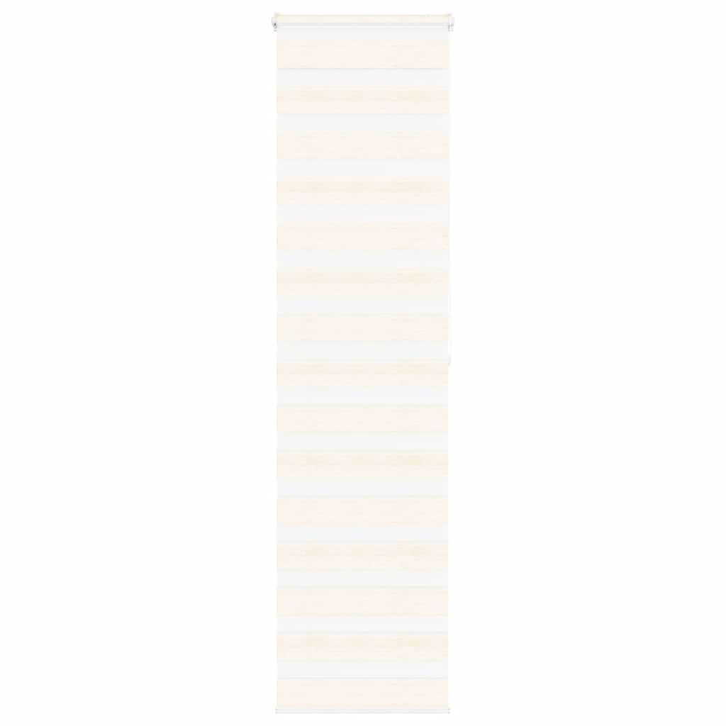 Doppelrollo Marmorbeige 65x200 cm Stoffbreite 60,9 cm Polyester