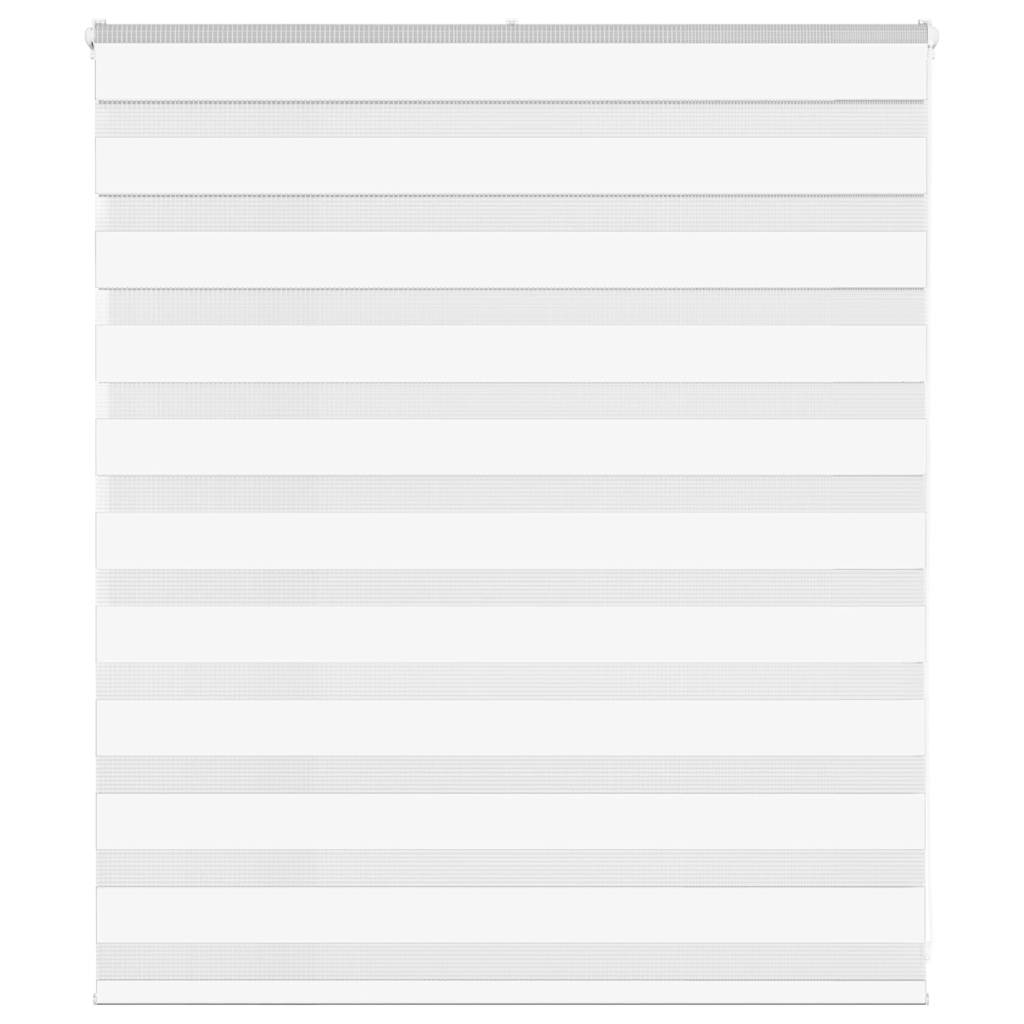 Doppelrollo Weiß 125x100 cm Stoffbreite 120,9 cm Polyester