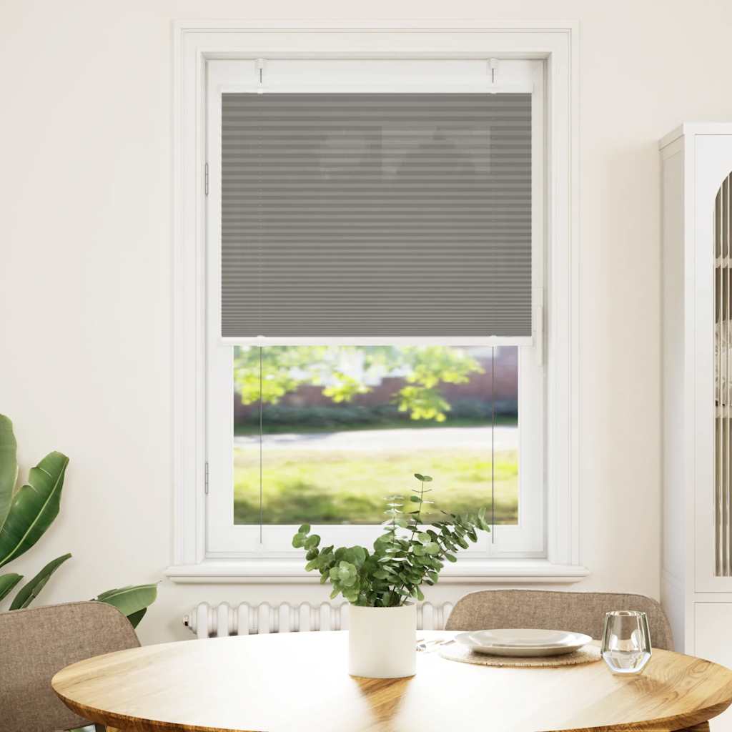 Plissee Anthrazit 70x100 cm Stoffbreite 69,4 cm Polyester