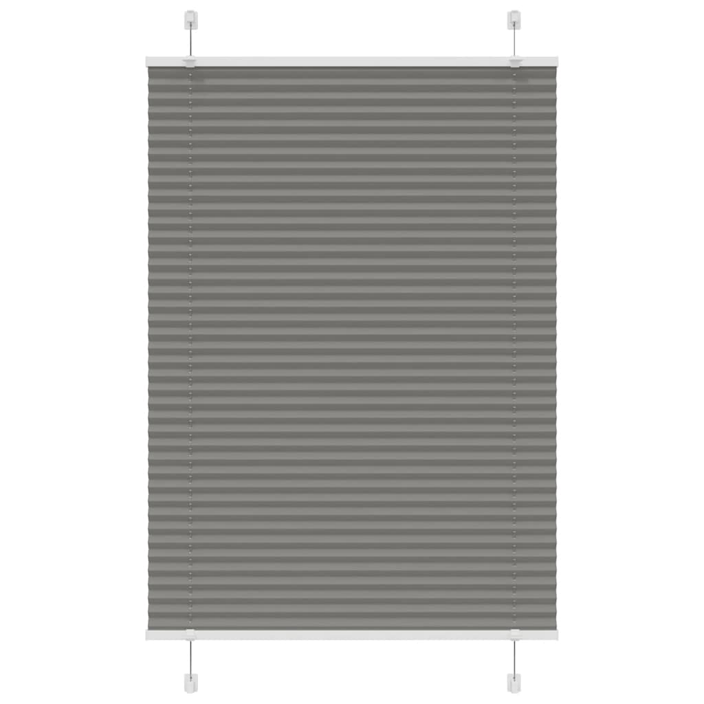 Plissee Anthrazit 95x150 cm Stoffbreite 94,4 cm Polyester