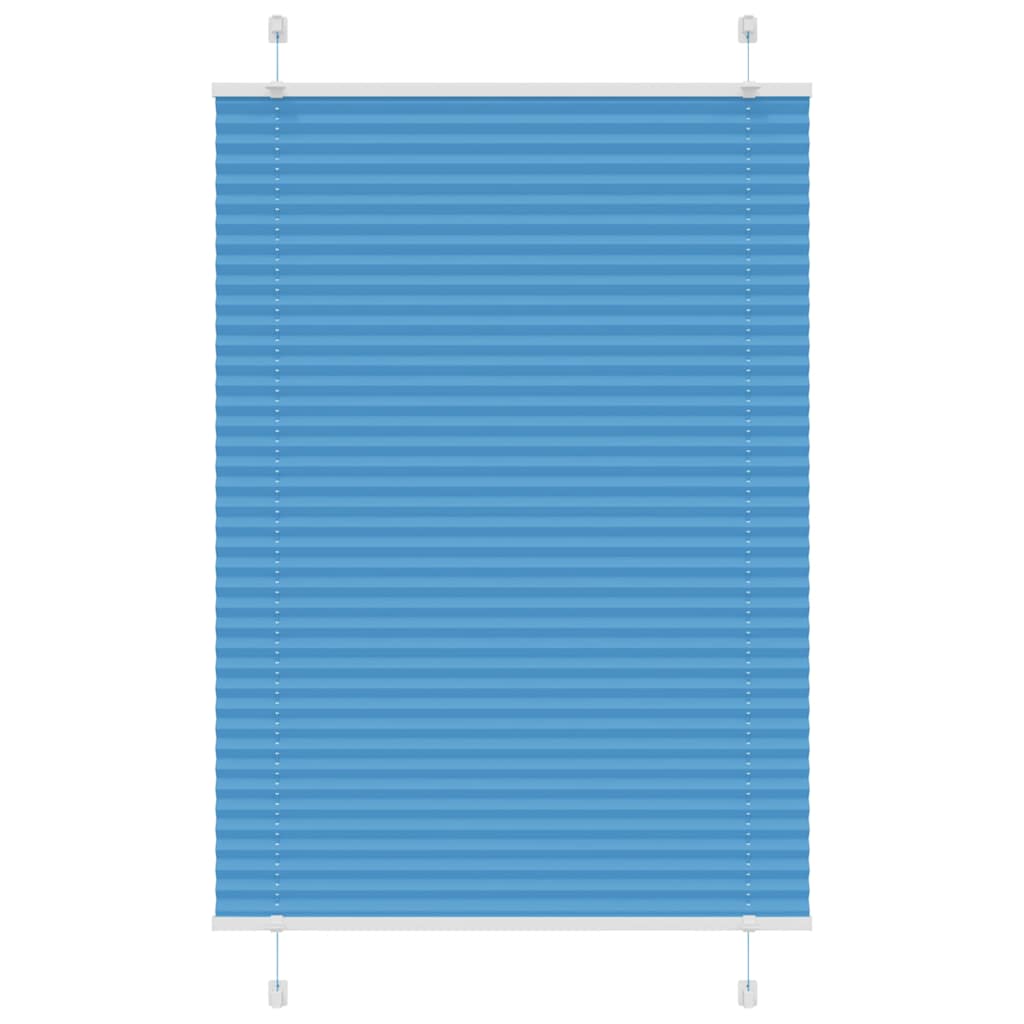 Plissee Blau 100x100 cm Stoffbreite 99,4 cm Polyester