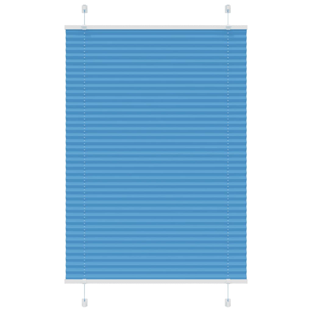 Plissee Blau 85x150 cm Stoffbreite 84,4 cm Polyester