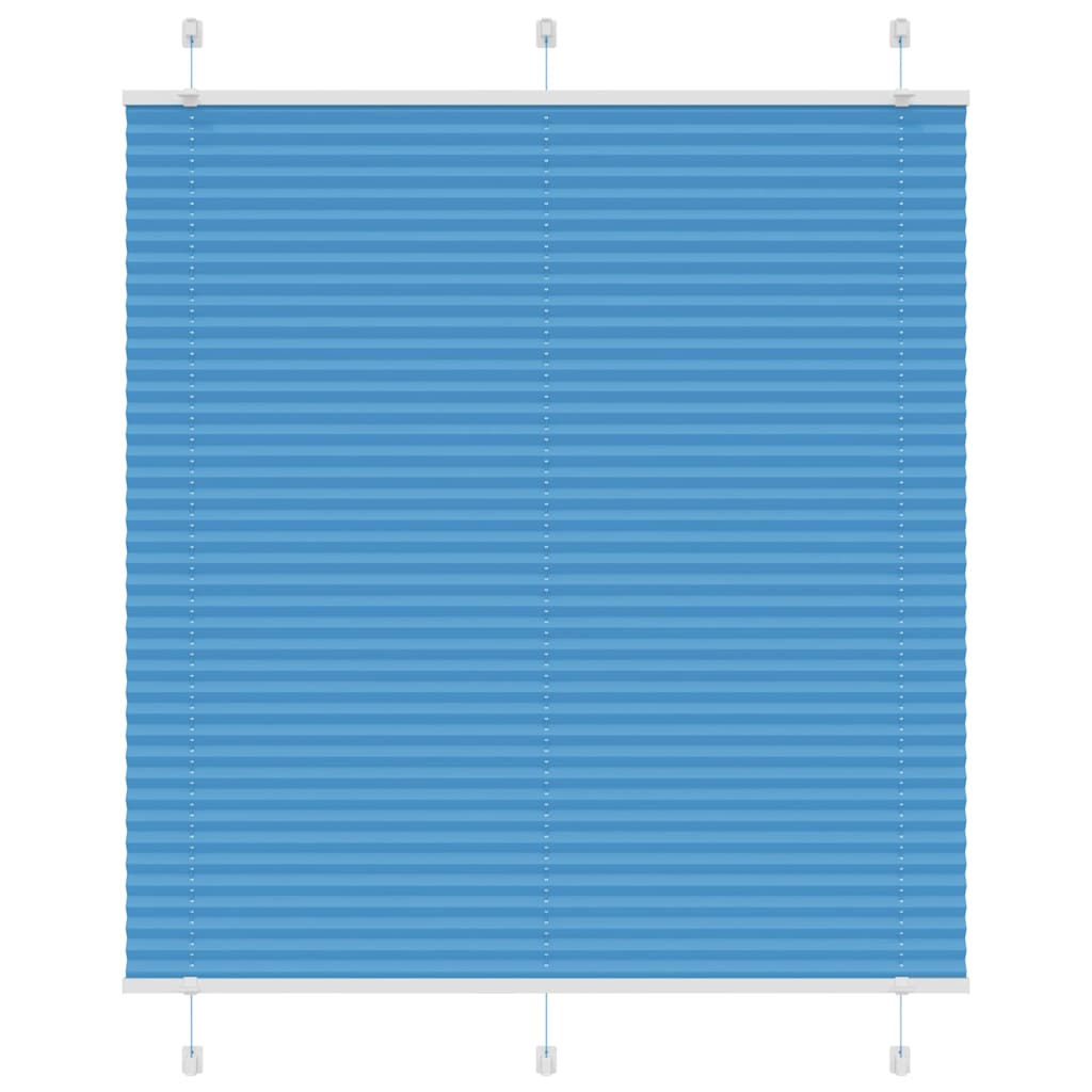Plissee Blau 115x150 cm Stoffbreite 114,4 cm Polyester