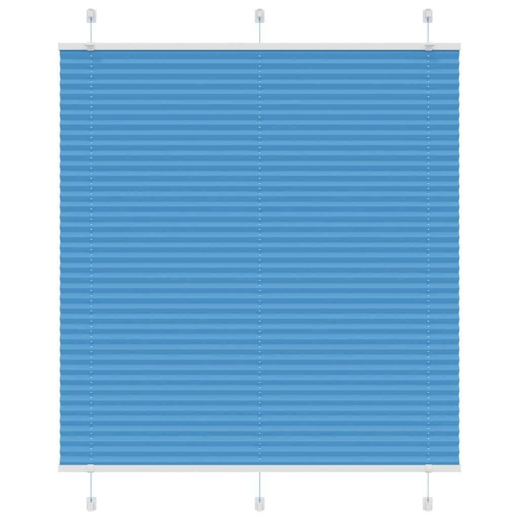 Plissee Blau 120x150 cm Stoffbreite 119,4 cm Polyester