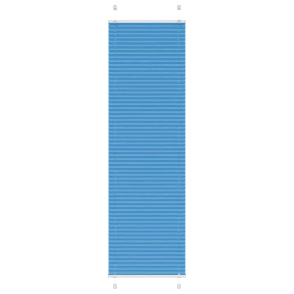 Plissee Blau 65x200 cm Stoffbreite 64,4 cm Polyester