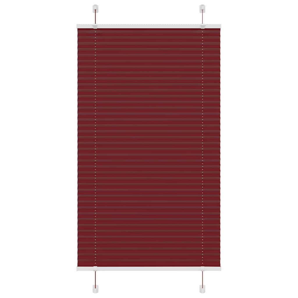Plissee Bordeauxrot 75x150 cm Stoffbreite 74,4 cm Polyester
