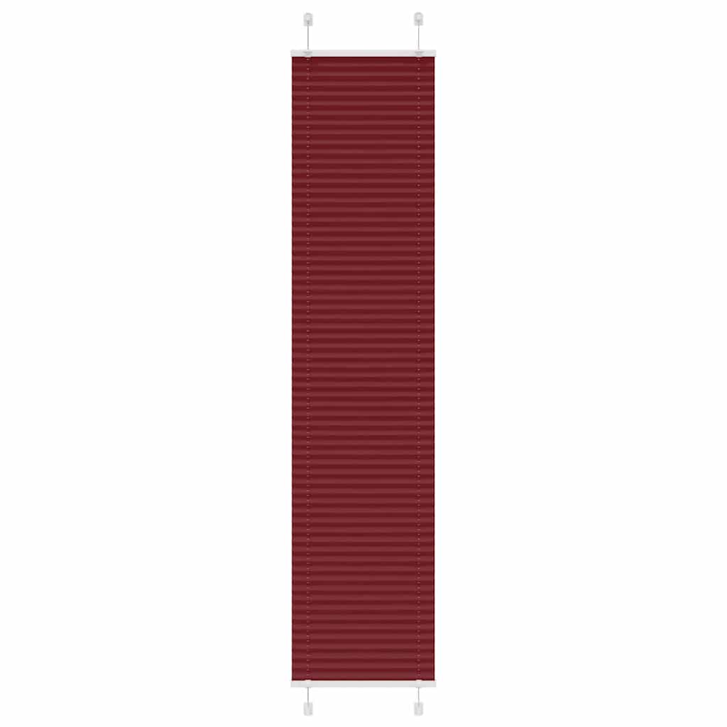 Plissee Bordeauxrot 40x200 cm Stoffbreite 39,4 cm Polyester