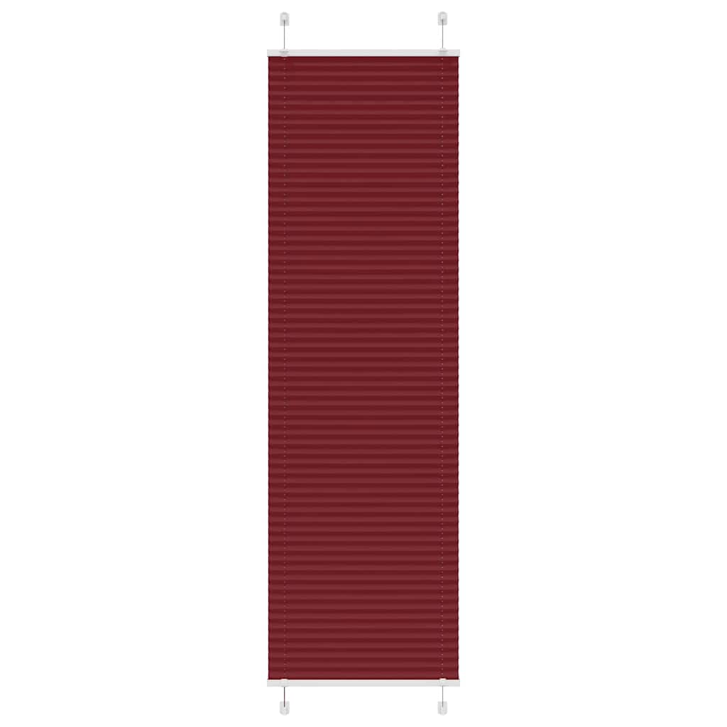 Plissee Bordeauxrot 55x200 cm Stoffbreite 54,4 cm Polyester