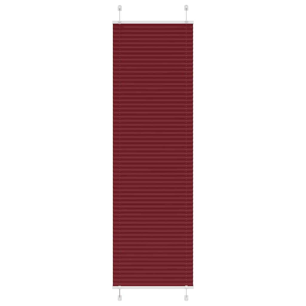 Plissee Bordeauxrot 60x200 cm Stoffbreite 59,4 cm Polyester
