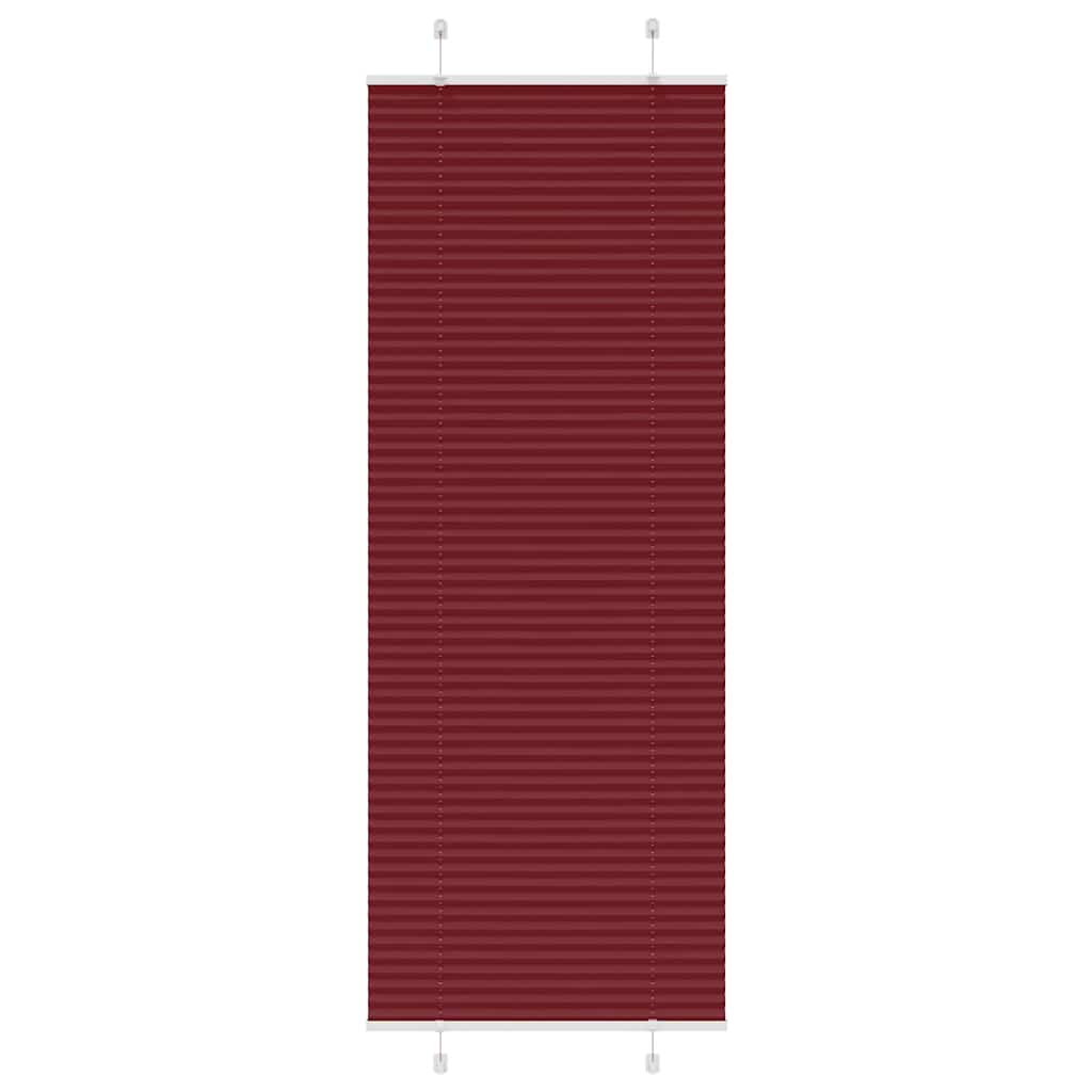 Plissee Bordeauxrot 70x200 cm Stoffbreite 69,4 cm Polyester