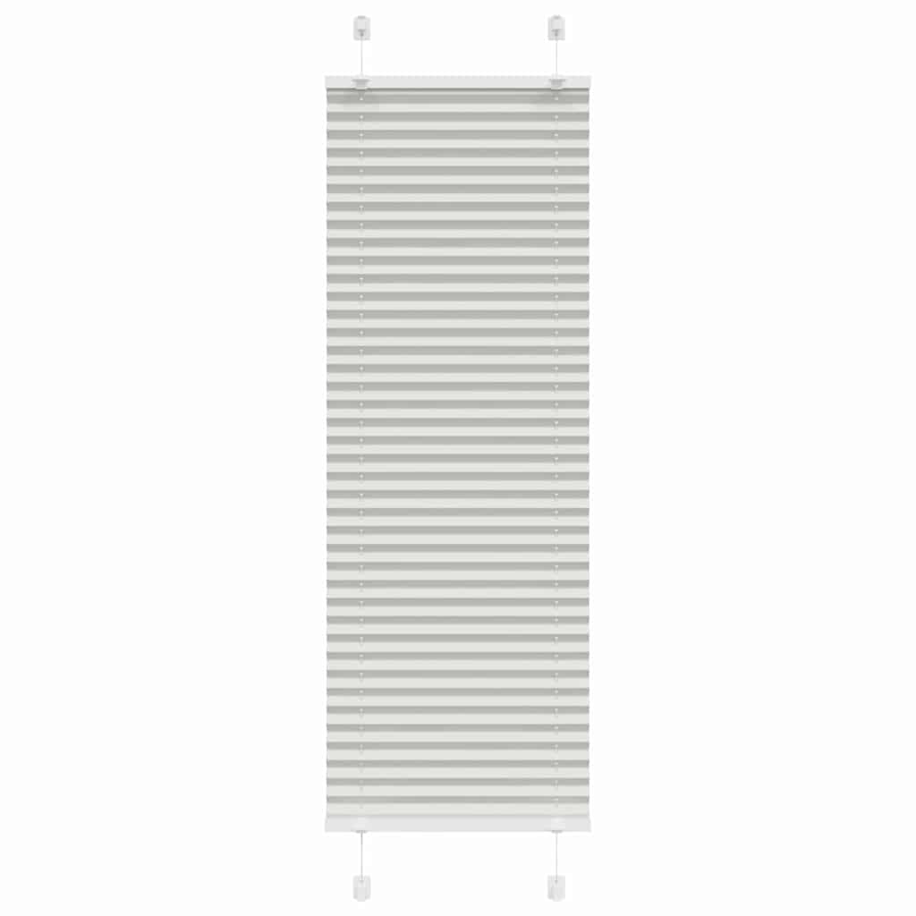 Plissee Hellgrau 45x150 cm Stoffbreite 44,4 cm Polyester