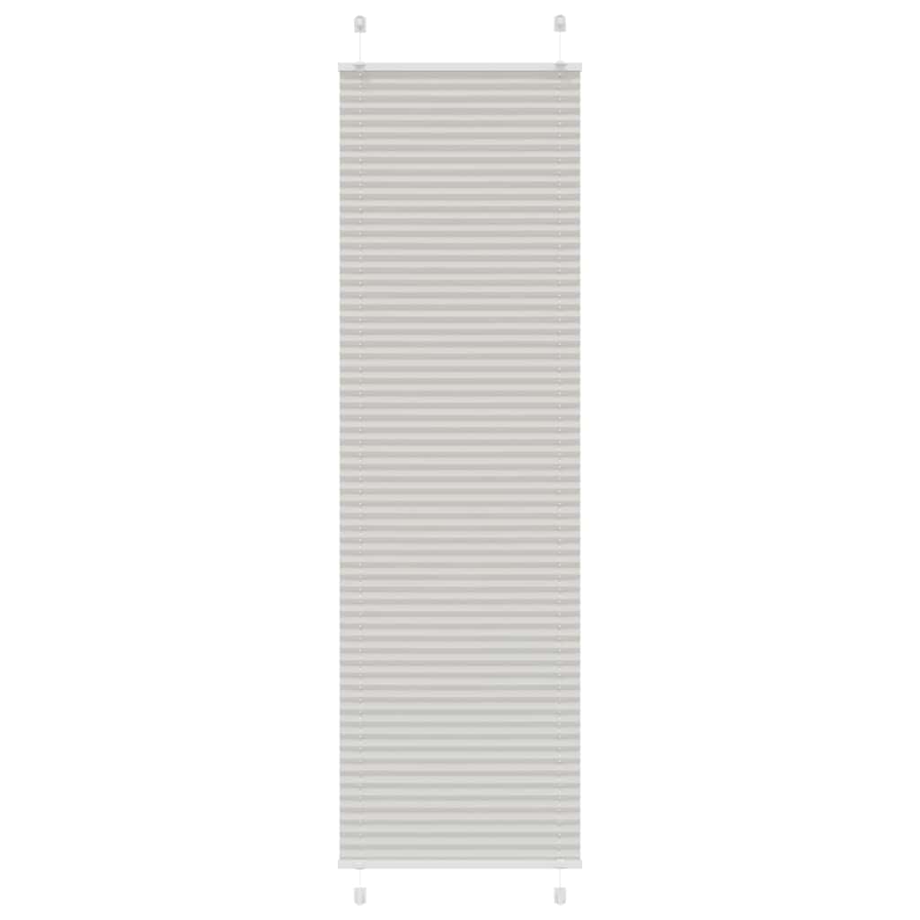 Plissee Hellgrau 60x200 cm Stoffbreite 59,4 cm Polyester