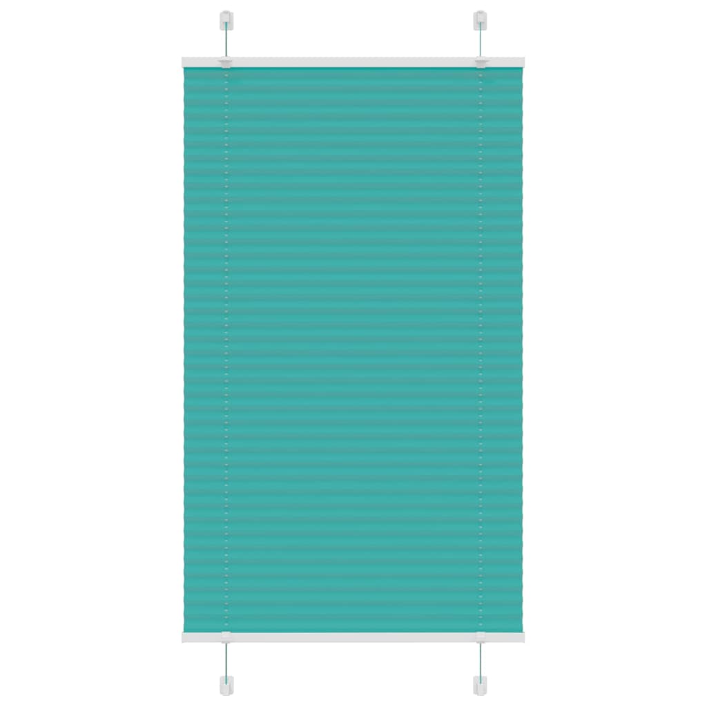 Plissee Petrolgrün 70x100 cm Stoffbreite 69,4 cm Polyester