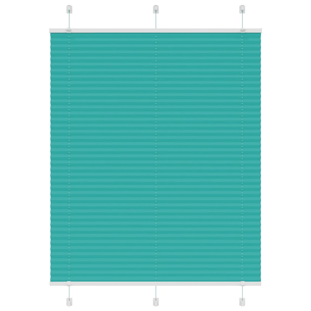 Plissee Petrolgrün 110x100 cm Stoffbreite 109,4 cm Polyester