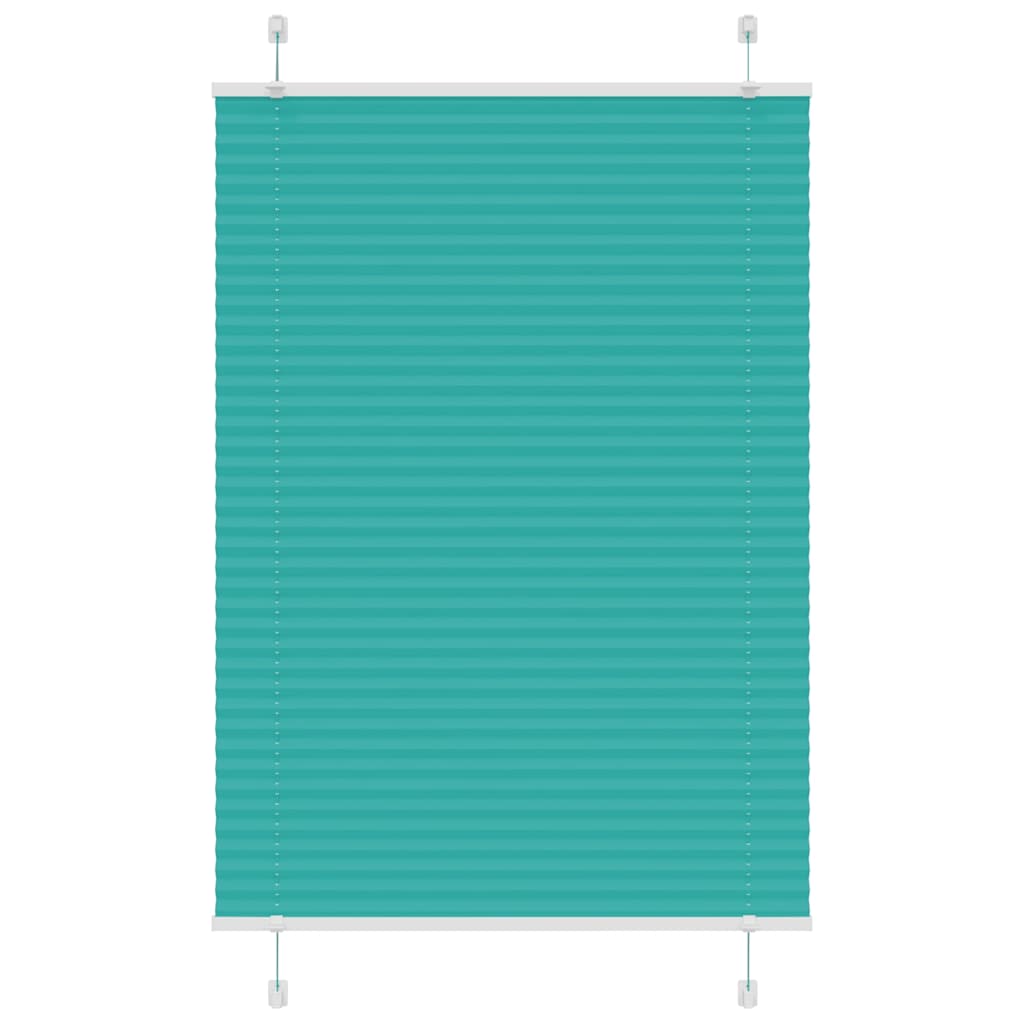Plissee Petrolgrün 90x150 cm Stoffbreite 89,4 cm Polyester