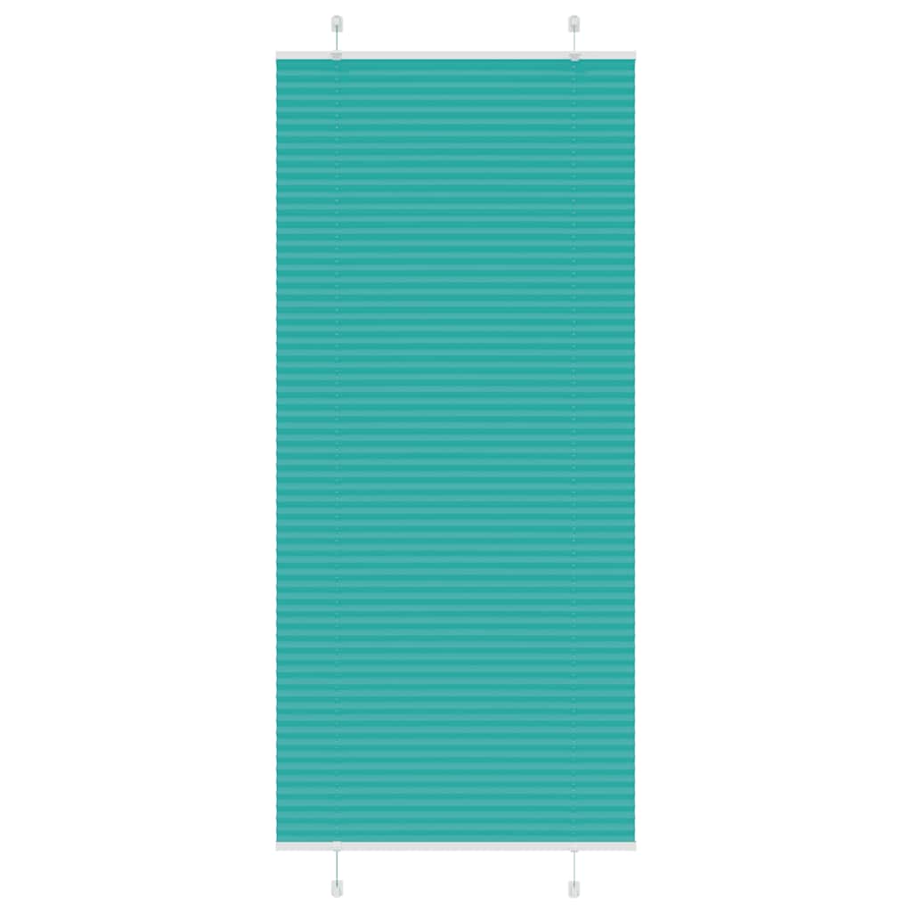 Plissee Petrolgrün 85x200 cm Stoffbreite 84,4 cm Polyester