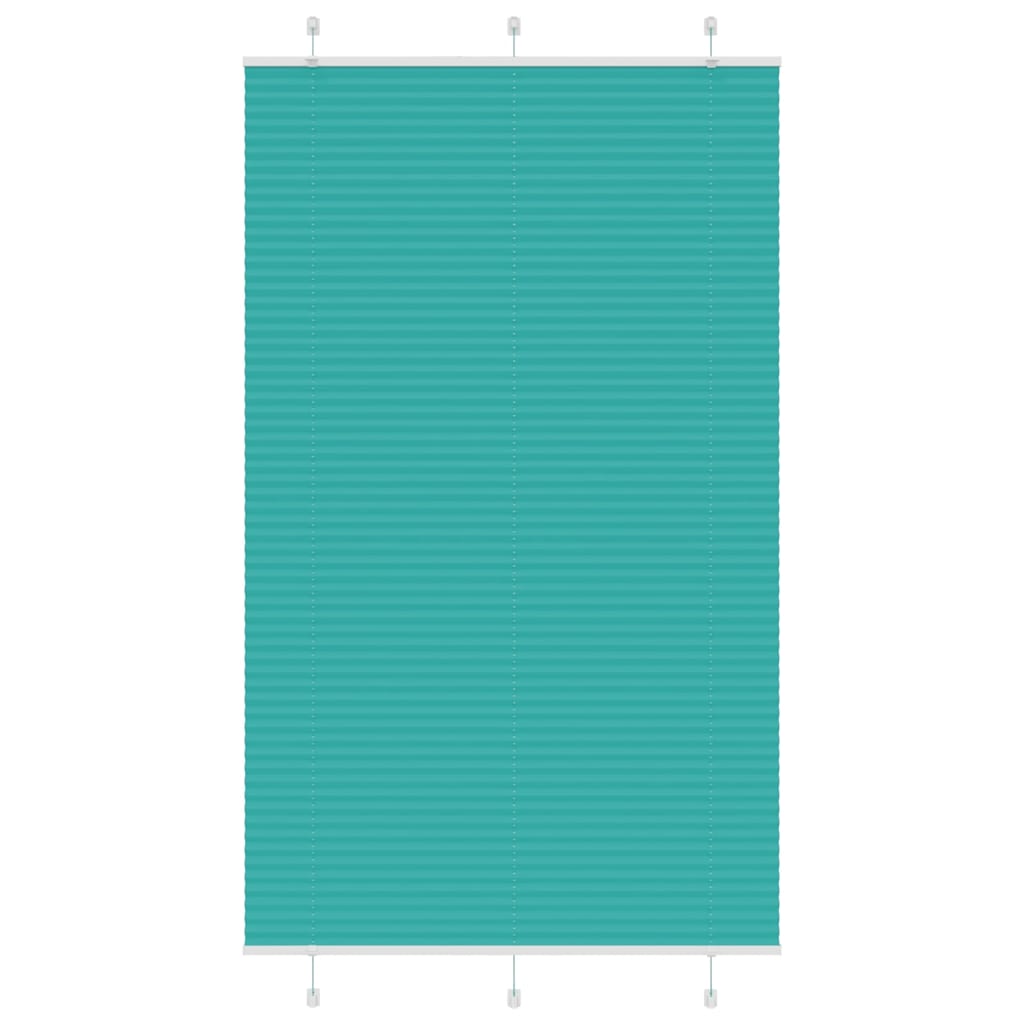 Plissee Petrolgrün 115x200 cm Stoffbreite 114,4 cm Polyester
