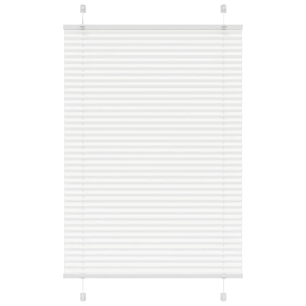 Plissee Weiß 85x150 cm Stoffbreite 84,4 cm Polyester