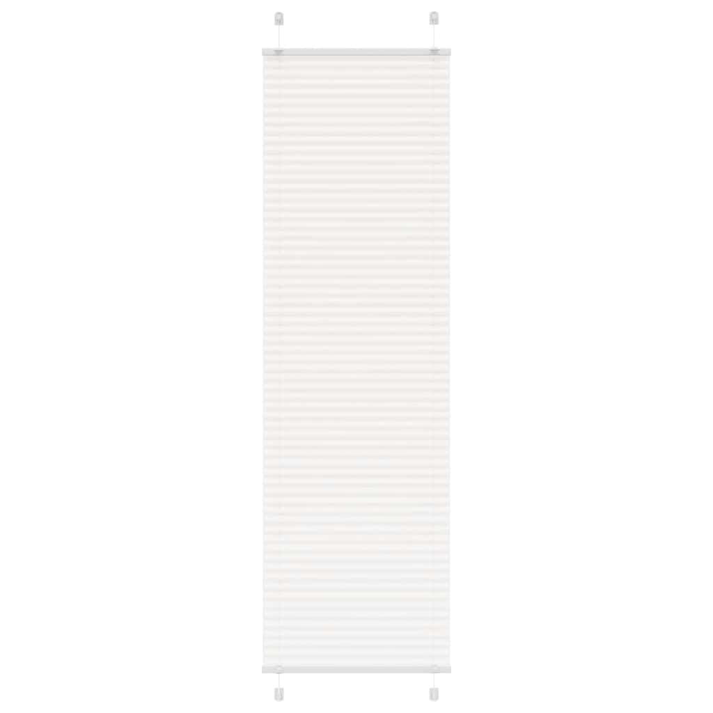 Plissee Weiß 55x200 cm Stoffbreite 54,4 cm Polyester