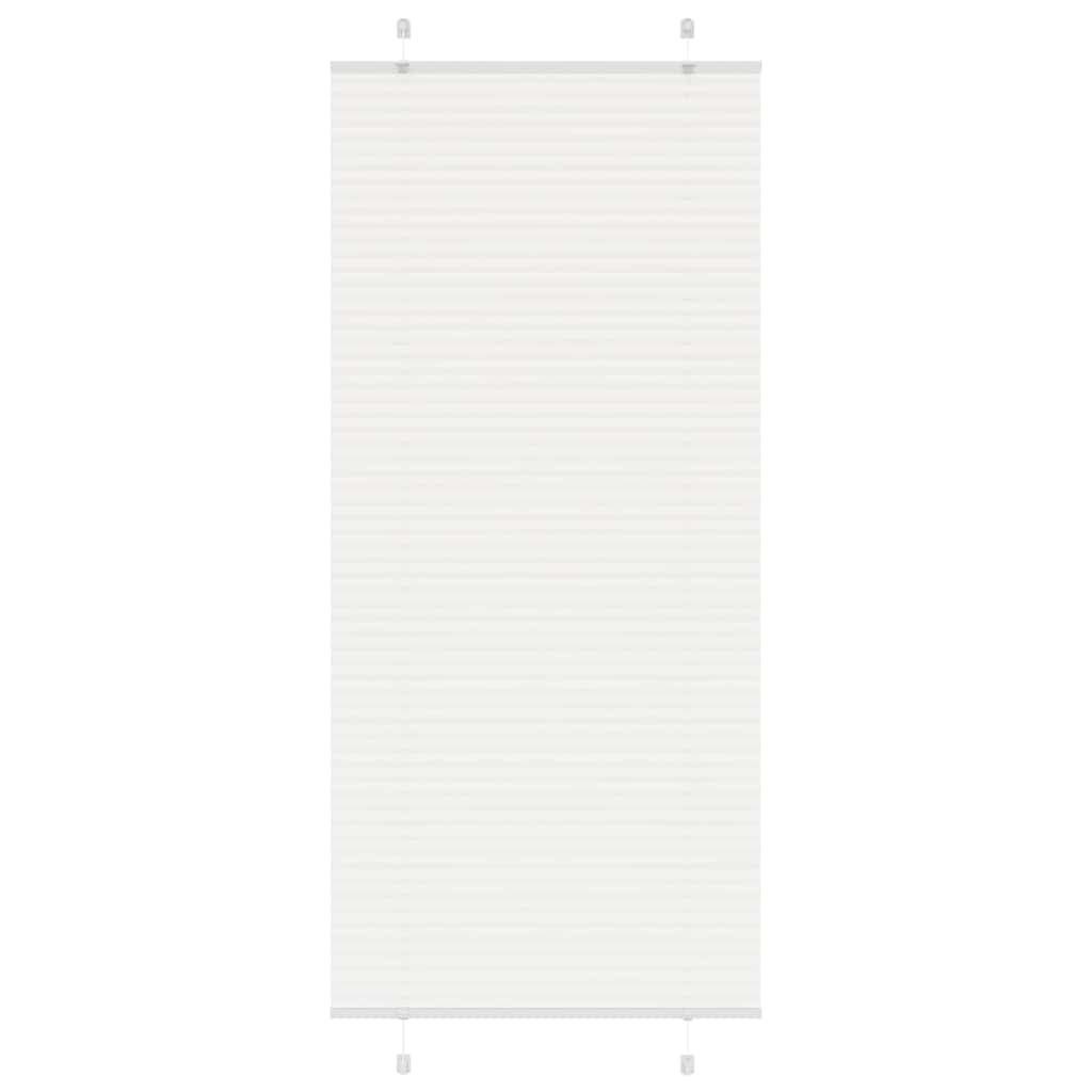 Plissee Weiß 95x200 cm Stoffbreite 94,4 cm Polyester